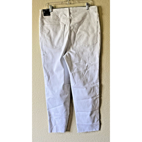 J.Crew Jeans Women 32 White Stovepipe High Rise Raw Hem Signature Stretch NWT - Picture 8 of 8